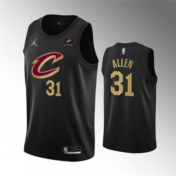 Men%27s Cleveland Cavaliers #31 Jarrett Allen Black Statement Edition Stitched Basketball Jersey Dzhi->cleveland cavaliers->NBA Jersey